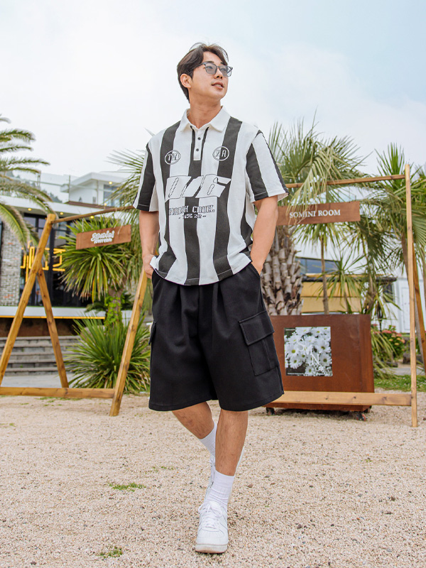 (XL~4XL)<br>시리얼 016나염 短袖领衬衫