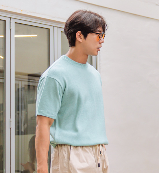 (L-5XL)<br>헤이미쉬 短袖针织品