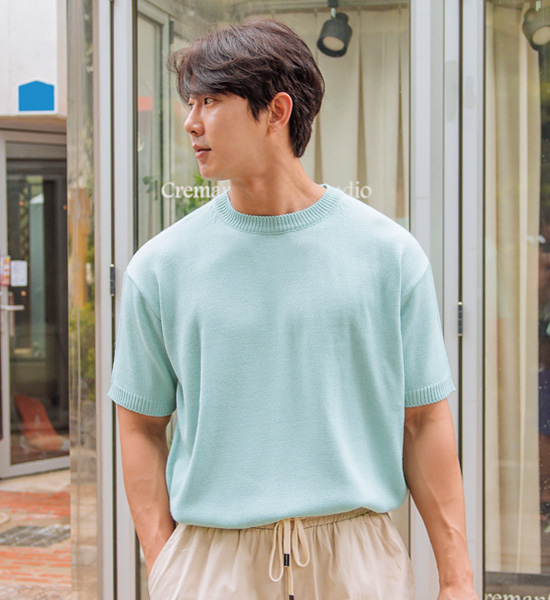 (L-5XL)<br>헤이미쉬 短袖针织品