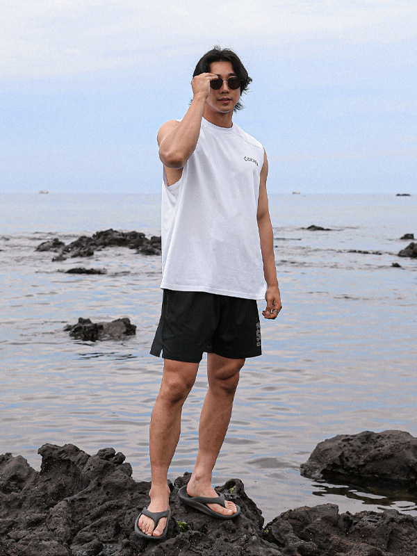 (L-5XL)<BR>파다부 松紧带短裤