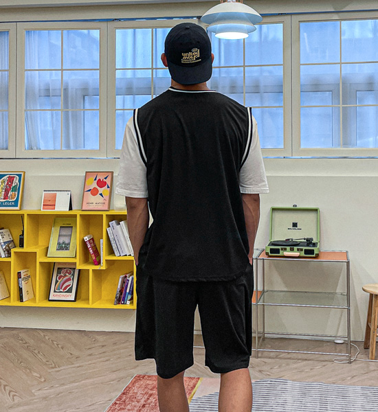 (XL-4XL)<br>모찰리 背心+난디망 松紧带短裤