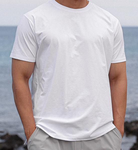 (M-6XL)<br>보카린 短袖T恤<br><B><font color="#072c81">[ W.DNA ]</font><br><font color="#098a09">选择长度 (基础,长款+6cm)</font></B>