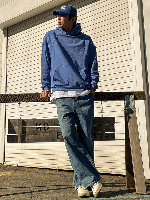 (XL-5XL)<BR>리스코리 带帽T恤