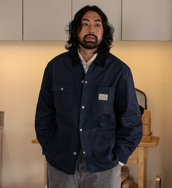 (XL-6XL)<Br>코스토마 골덴카라 工作夹克