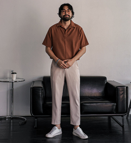 (L-5XL)<BR>자니콜 开领 短袖T恤