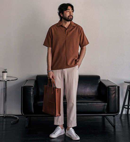 (L-5XL)<BR>자니콜 开领 短袖T恤