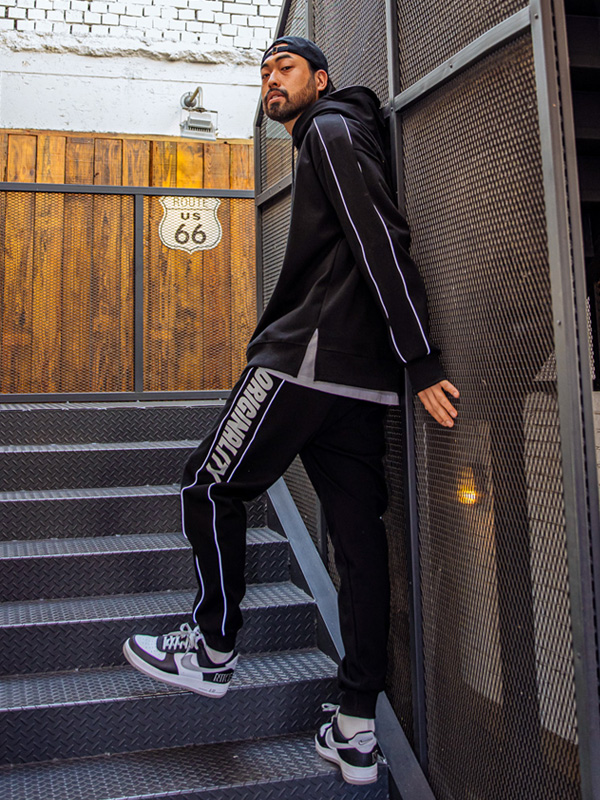 (L-5XL)<br>빈자리 삥줄 带帽T恤