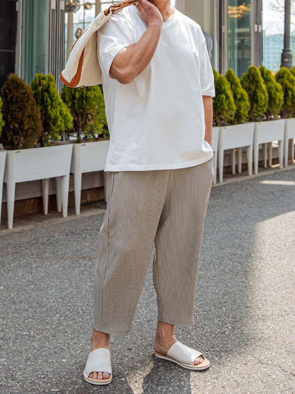 (XL-6XL)<BR>코미퍼 松紧带裤 <br><font color="#098a09"><B>选择长度 (基础,长款+10cm)</B></font>