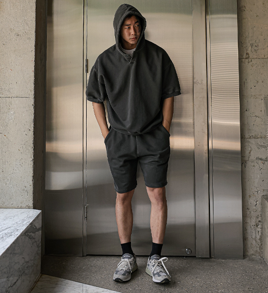 (XL-6XL)<br>로나이프 短袖连帽衫