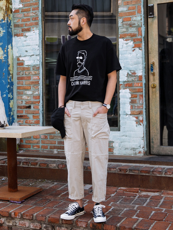 (L~5XL)<br>이런사람이야 图案 短袖T恤