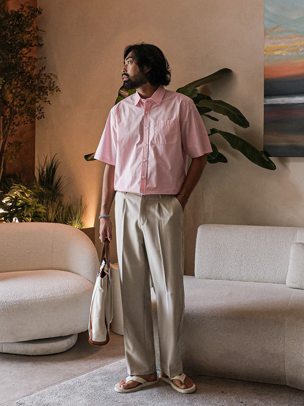 (L-6XL)<BR>모카렌 短袖衬衫