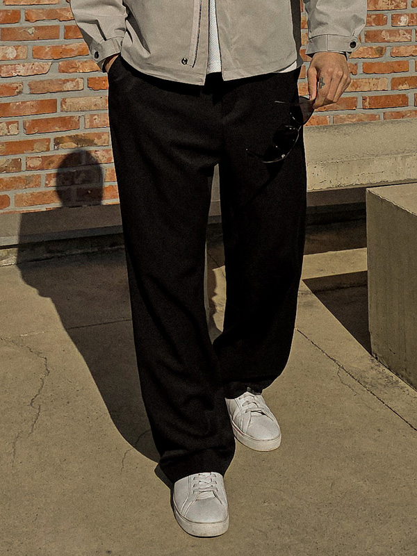 (XL-4XL)<BR>마피콘 半宽配合 后松紧带 宽松长裤