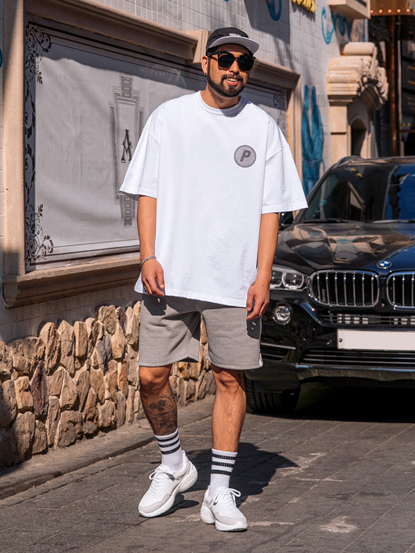 (L-5XL)<BR>펠헴 运动服 半条裤子