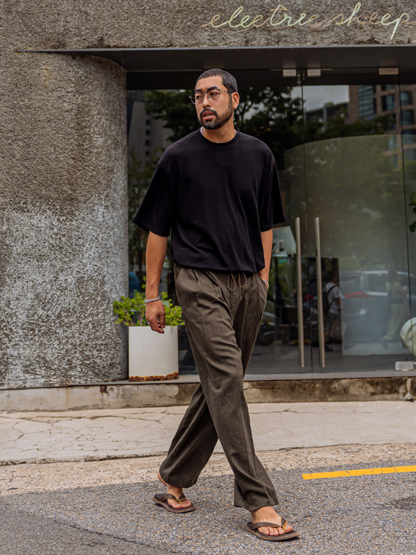 (L-5XL)<BR>나크아 니트지 短袖T恤