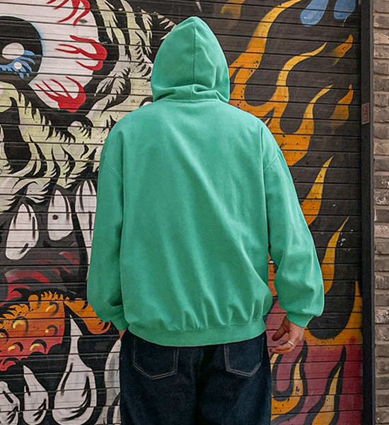 (M-5XL)<BR>리브턴 颜料 带帽T恤