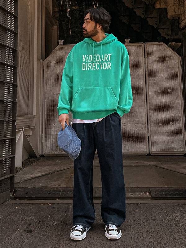 (M-5XL)<BR>리브턴 颜料 带帽T恤