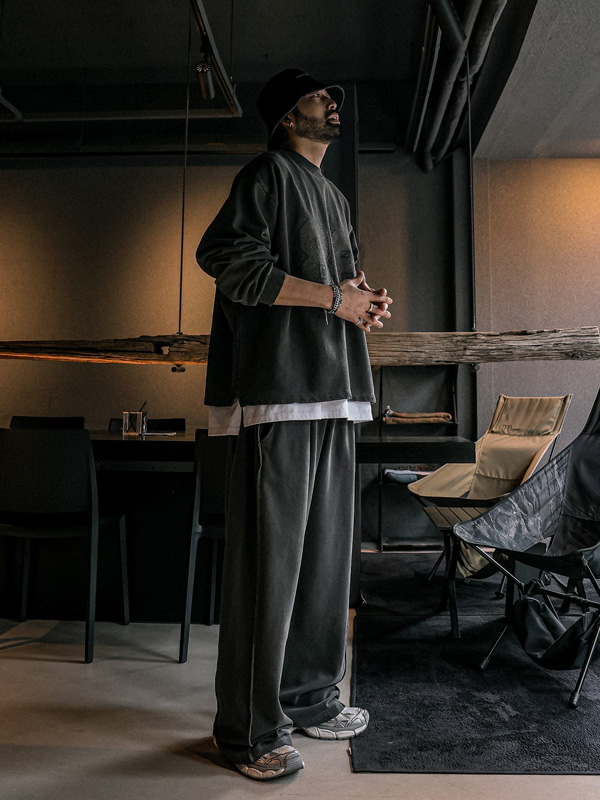 (XL-5XL)<br>자인트노 颜料 一对一交流+미노로트 와이드핏<br>颜料 松紧带裤