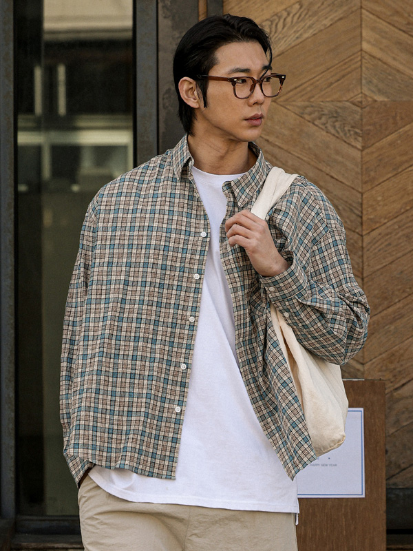 파오니아 格子衬衫