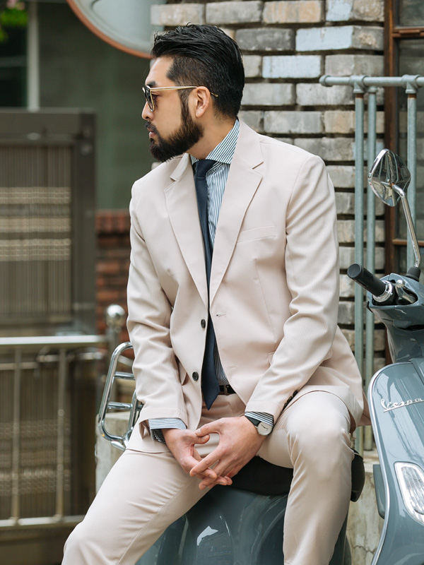 (S~5XL)<BR>매직카펫 休闲西服+라이드 가벼운 宽松长裤