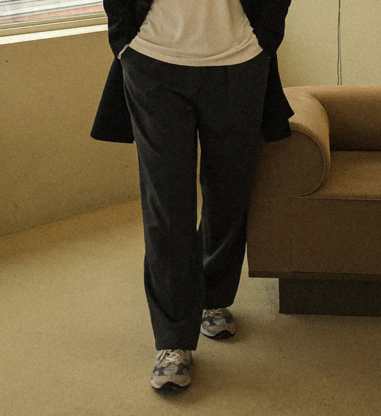 (XL-6XL)<BR>마모린 半宽配合 松紧带宽松裤