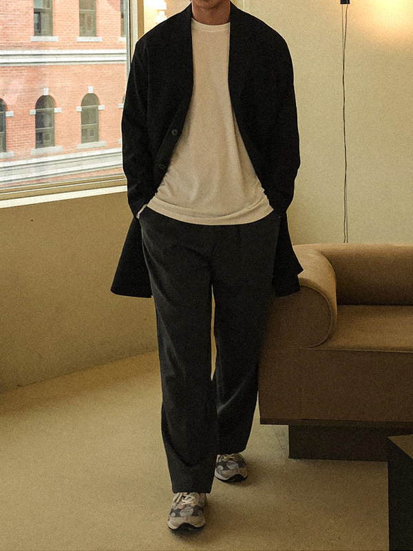 (XL-6XL)<BR>마모린 半宽配合 松紧带宽松裤