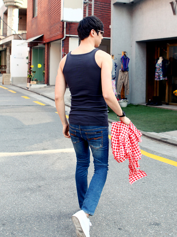 (L-4XL)<br>四角 长款 背心