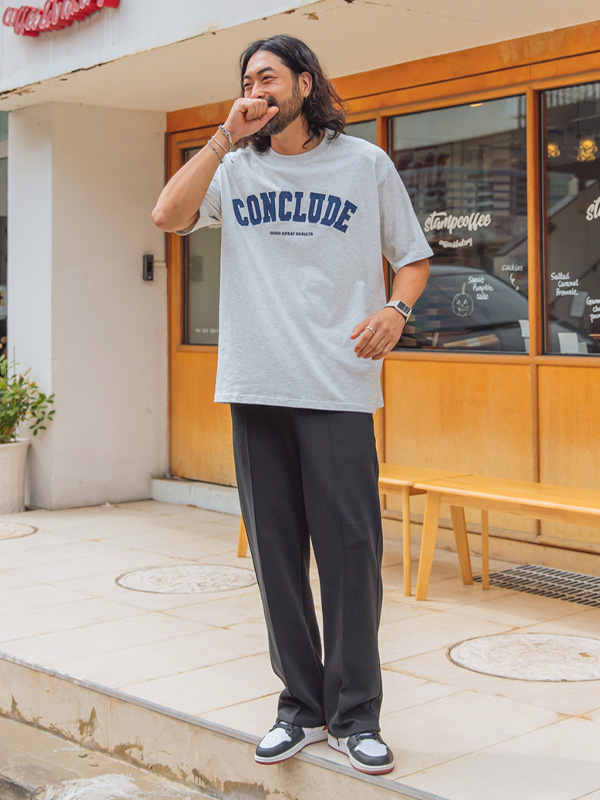 (L~5XL)<br>컨클루드 刺绣短袖衬衫