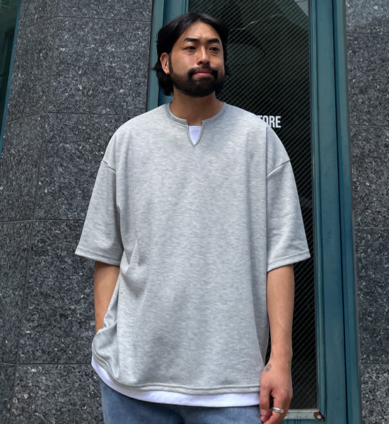 (XL-6XL)<BR>반드라 分层 短袖T恤