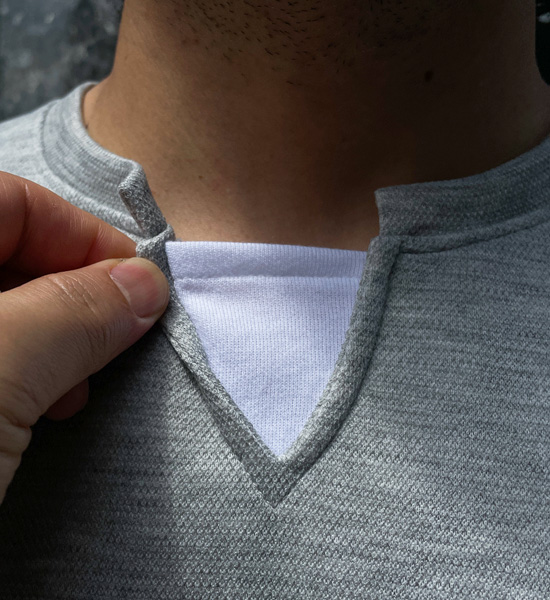 (XL-6XL)<BR>반드라 分层 短袖T恤