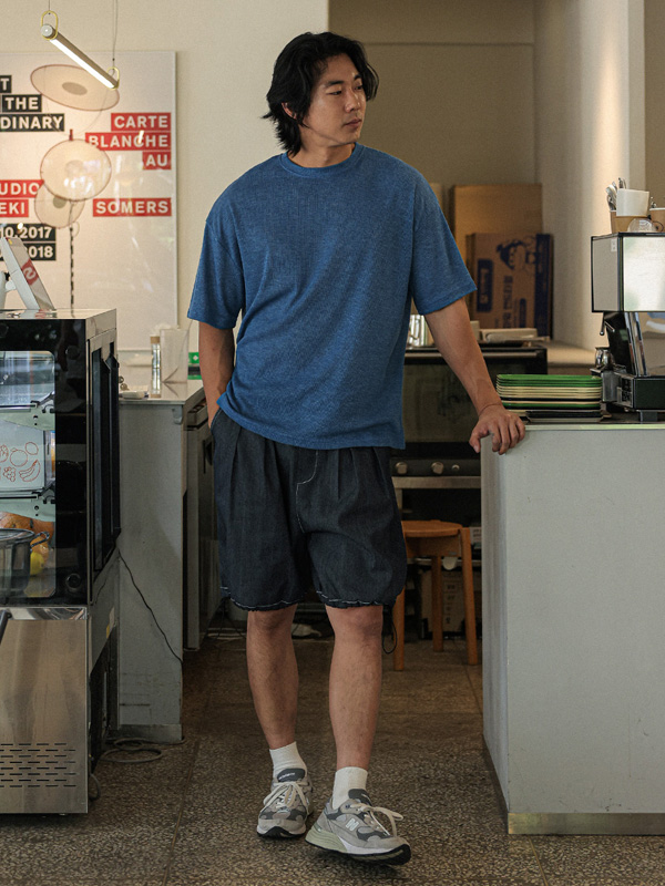 (2XL-5XL)<BR>타즈하 린넨반팔티