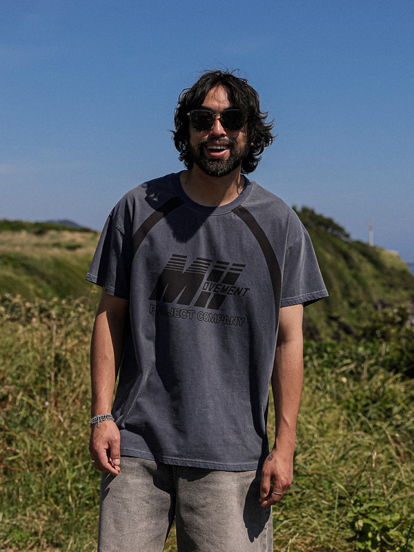 (L-5XL)<BR>바파두 颜料 短袖T恤