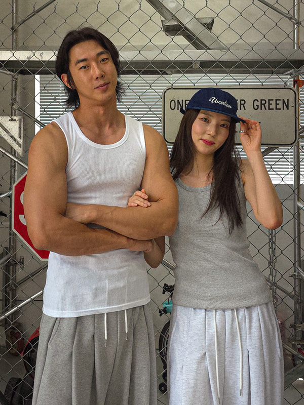 (M-5XL)<br>뉴 带肋无袖衬衫