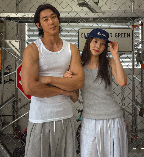 (M-5XL)<br>뉴 带肋无袖衬衫