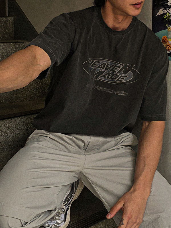 (XL-6XL)<BR>헤븐메이드 颜料 短袖T恤