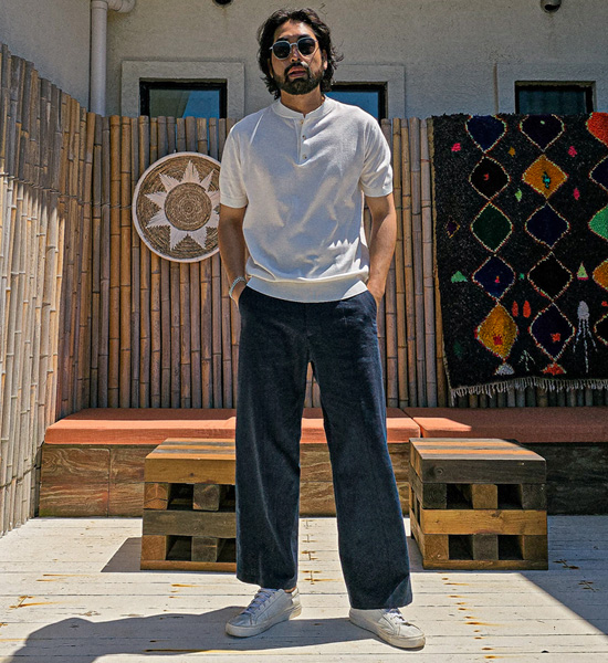 (L-5XL)<BR>켈시 亚麻插条 半宽配合 松紧带裤