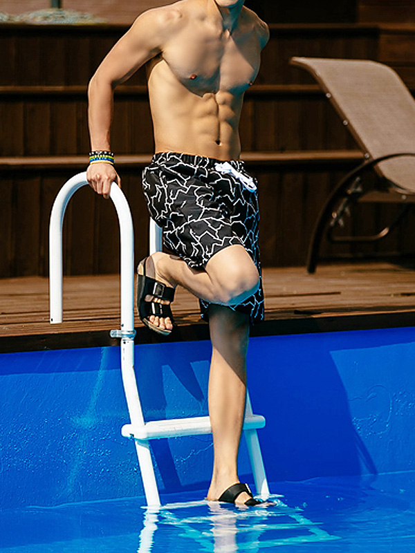 (M-2XL)<BR>기하학 图案 泳衣