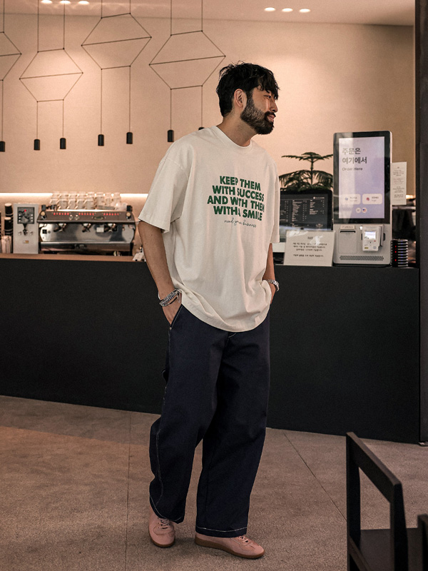 (XL-4XL)<br>크로퍼즈 短袖T恤