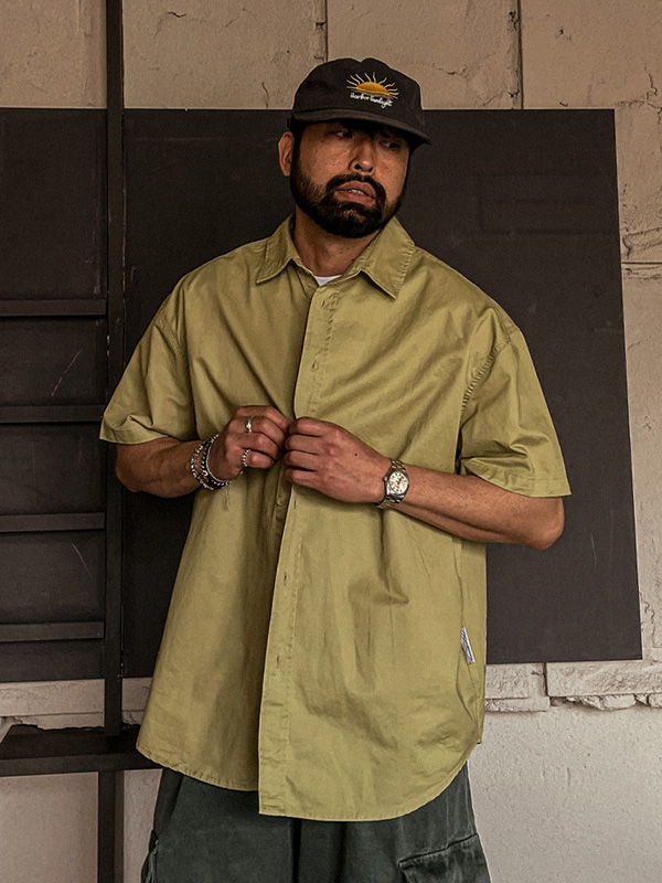 (M-6XL)<BR>니아몬 短袖衬衫 N1599