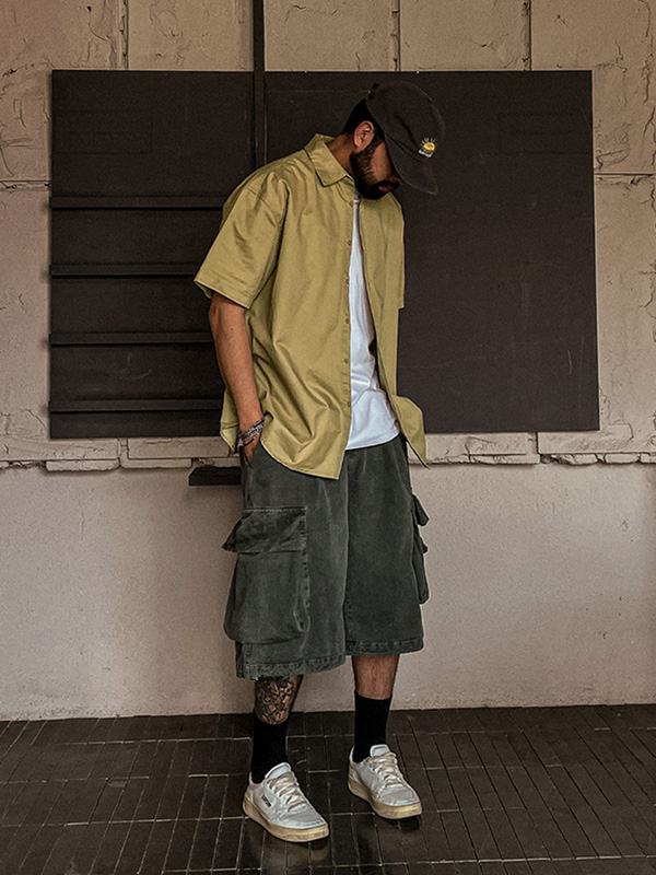 (XL-6XL)<BR>라고닌 颜料 百慕大 短裤