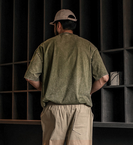 (M-6XL)<br>조나코 颜料 短袖T恤