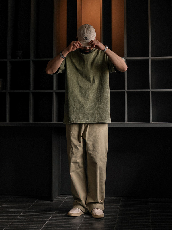 (M-6XL)<br>조나코 颜料 短袖T恤