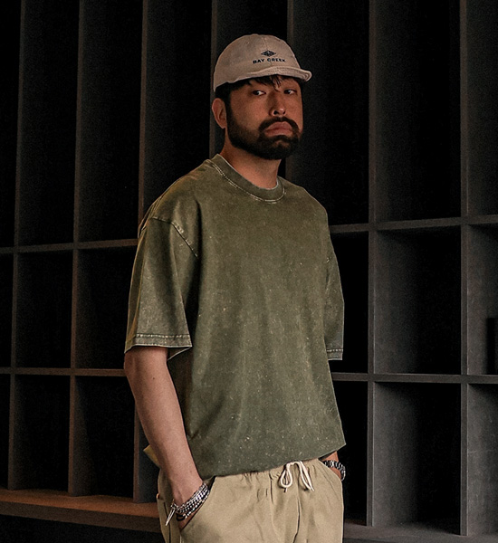 (M-6XL)<br>조나코 颜料 短袖T恤