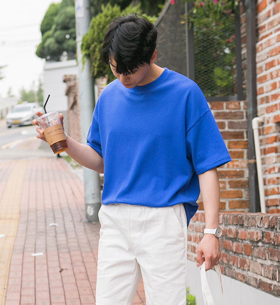 (L-5XL)<br>꼭필요해 短袖T恤<br><font color="#fb5ec9"><B>[1+1]</B></font>