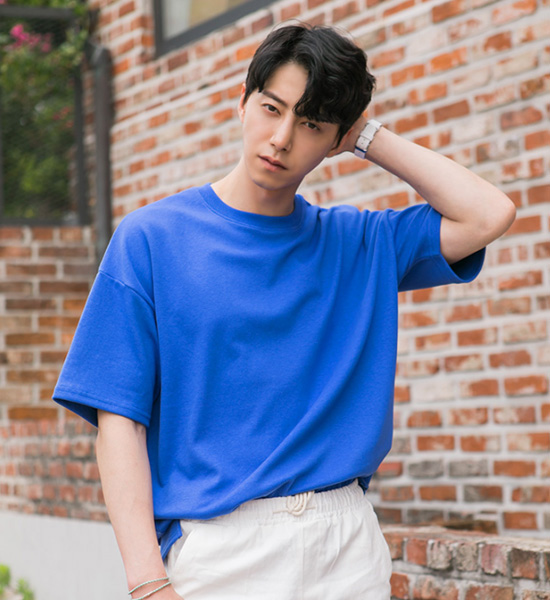 (L-5XL)<br>꼭필요해 短袖T恤<br><font color="#fb5ec9"><B>[1+1]</B></font>