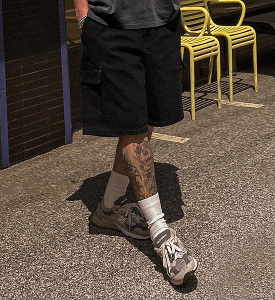 (XL-6XL)<BR>타바오트 货运牛仔布 松紧带短裤