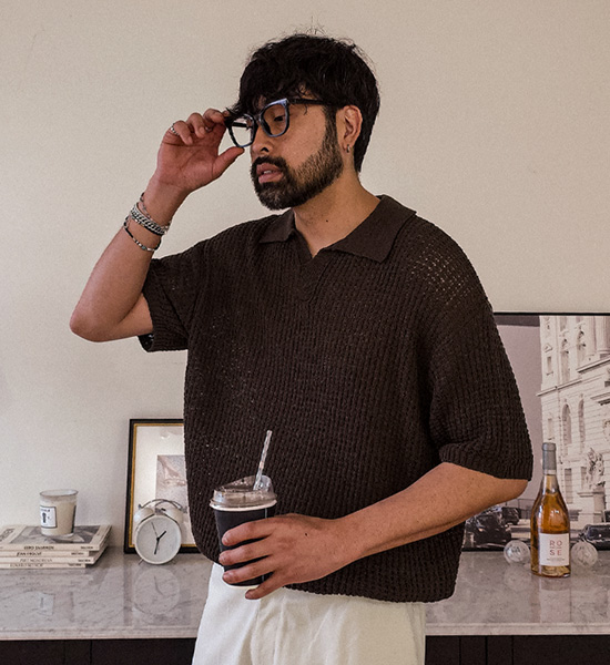 (L-5XL)<br>시나크 开领 短袖针织品 S002