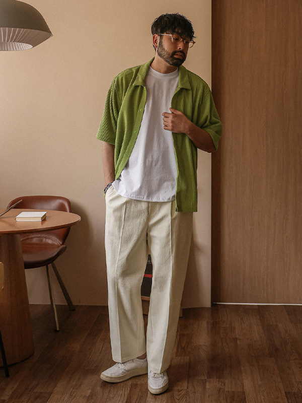 (30-40)<br>노브마코 标准配合 松紧带裤 730