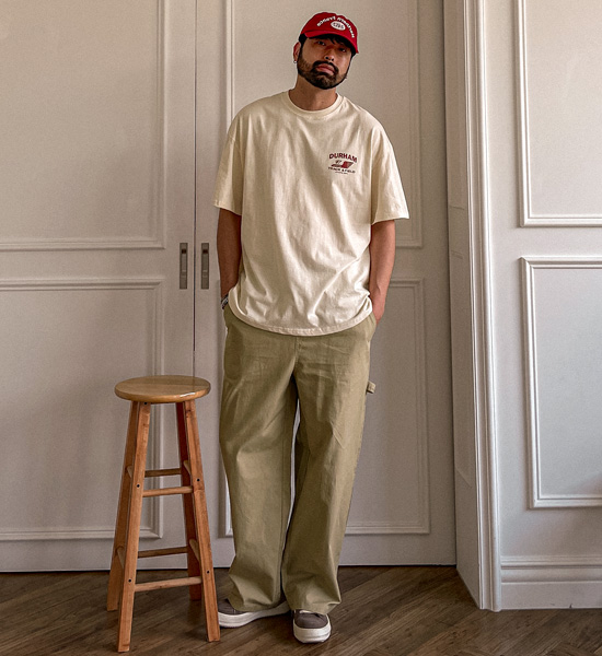 (L-5XL)<BR>노바니차 半宽配合 松紧带裤