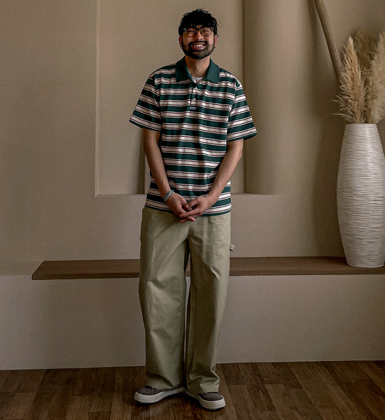 (L-5XL)<BR>노바니차 半宽配合 松紧带裤