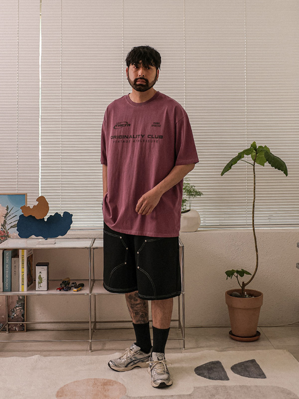 (XL-6XL)<BR>도니키 颜料 短袖T恤